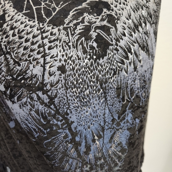 Rock and Republic fringe eagle tank top women's size small - Picture 8 of 10